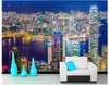 Papéis de parede Decoração em casa TV TV Vistas estereoscópicas de Skyscrapers Windows 3D Wallpaper Mural pinturas murais