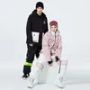 Inne artykuły sportowe zestawu garnitur dla mężczyzn i kobiet na snowboardu wodoodporne wodoodporne sportowe kostiumy narciarskie i spodni zima HKD231106