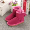 Crianças botas ugglie botas bebê crianças sapatos australiano jovem estudante neve bota arcos clássicos meninas bowknot crianças inverno calçado de couro designer botas martin