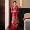 Etniska kläder yourqipao kinesiska uppsättningar 2023 traditionell porslin bröllopsklänning Ancient Custume Hanfu xiuhe brudklänningar för kvinnor