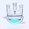 Lab Harf Encase Three Mouth Glass Jacketed Reaction Bottle Laboratorium Dubbellaags Flask