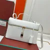 Luxury Extra Pocket LP19 Bag Kvinnor äkta läder Loro Clutch Cosmetic Påsar Tote Crossbody Handväska kamerapåse designer plånbok pochette axelväskor