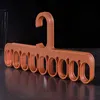 9-Hole Clothes Hanger Organizer Space Saving Hanger Multi-function Magic Hangers Scarf Clothes Storage 27.5*12.5cm