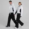 Other Sporting Goods One-piece Ski Suit for Men Women Ski Jumpsuit Winter Warm Windproof Waterproof Ski Jacket Pants Set Snowboarding Suit SK063 HKD231106