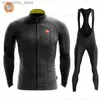 Wielrenshirtsets 2021 Winter Thermische Fece Set Wielrenkleding Heren Jersey Pak Sport Fietsen MTB Kleding Bib-broeken Warme Set Ropa Ciclismo Q231107