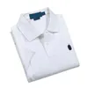 2024 Polo Shirt Shorts Sleeve Mens Polos Pony Etikett Embroidery Små hästar Solid färg LAPEL BOMULL LOOK STOR STORLIG STOR T-SHIRT BUSINESS GHI668