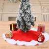 Decorazioni natalizie pollici cm Peluche Gonna albero di Natale Bianco Finto albero di Natale Tappetino con paillettes Gonne piccole Decorazioni per la casa R231106