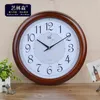 Wall Clocks Models European Retro Living Room Wooden Clock 16 Inch Large Round Mute Solid Wood Sticker WatchWall