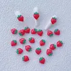 Décorations d'art d'ongle 40 pièces 3D fraise cerise charme mini accessoires mignons bricolage décoration pour ongles téléphone portable