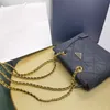 10a toppnivå replikationsdesigner kvinnor renylon handväskor totes 25 cm cross body shopping väska nylon canvas tote kedja axel messenger purses gratis frakt