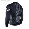 Jersey Cycling Sets Cycling Jersey Long Seve dla mężczyzn rowerowych odzieży długie spodnie z żelową wyściółką 2024 Spring Autumn Q231107