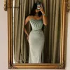 Party Dresses Turquoise Crystal Celebrity Luxury Dubai Evening Dress Women Wedding 2023 Arabic Long Mermaid Prom