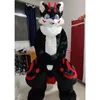 Preço por atacado Mid-length pele husky raposa mascote traje andando halloween natal terno