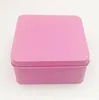 Square Popular Tin Box Empty Metal Storage Case Organizer Stash 4 colors 9*9*4.5cm Jars For jewelry Money Coin Candy Keys U disk headphones