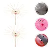 Umbrellas 2 Pcs Oiled Paper Umbrella Stands Wooden Crafts Stage Props Racks Paint Kits Support Suite Pography Holders