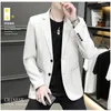 Herrenanzüge Anzugjacke Business Freizeit Koreanische Ausgabe Schlank 2023 Tragen High-End Single 2 Knöpfe Professionell XL 4XL