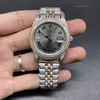 Men's Automatic Mechanical Watch Bi-Rose Gold Stainless Steel Diamond Watch 2 stone Diamonds Bezel Boutique Men's Fashion Wristwatch
