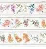 Enrole de presente Redolência vintage Floral Background Washi Pet Pet Tape Planner Diy Card Fazendo Scrapbooking Plano de adesivo decorativo