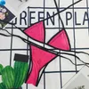 Tasarımcı Bikinis Kadınlar Kristal Yaz Mayo Plajı İki Parçalı Bikini Mektup Mayoları Lüks Mayo Takımları Üç Noktalı Mayo 2023f