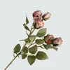 Dekorativa blommor kransar visar konstgjord falska för att göra gamla koks-kant rosor europeisk retro simulering 5 liten bukett