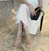 Dress Shoes Chic rivets knitted plaited women platform wedges sandals designer high heel size 35 to 40