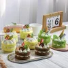 Dekoracja imprezy symulacja ciasto stołowe deklet home faux sztuczny deser modelowy dekoracje domu serowy dostarcza jedzenie