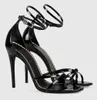 Womens Strappy Sandals Shoes Patent Leather Stilleto Heels Lady Italy Design Gladiator Sandalias EU35-43