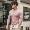 Men's T Shirts T-shirts Men Long Sleeve Basic Tops Clothing Small V-Neck Black White Casual Relaxed Slim Breathable Comfortable Tees