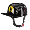 Casques de moto Casque Vintage Casquette de baseball Hommes et femmes Scooter pour enfants Demi-visage Quatre saisons