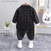 Clothing Sets Autumn Children Cotton formal Clothes Baby Boys Shirts wedding coat Pants 3Pcs/sets Out Kids Toddler Clothing party cloth R231106