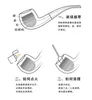 2023 Smoking Pipes Durable pipe classic practical SD-106 pipe guest gum wood iron pot small cleaning type smoking tools