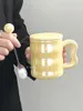Наборы чайной посуды Кружка для дома для девочек Керамическая чашка для воды Офисный дизайн Sense Niche Высокий внешний вид Питьевая с крышкой