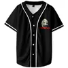 Herren T-Shirts WAMNI Terrifier Halloween Baseball Uniform Mode Dünne Pullover Hip Hop Kleidung Sommer Casual Kurzarm