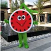 Profesjonalny uroczy owoc Cartoon Mascot Costume Fun Watermelon Upieraj się Bożego Narodzenia Karnawał Costium dla dorosłych