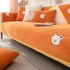 Coperture per sedie divani di velluto di corallo cuscino peluche inverno peluche orso orso universale soggiorno