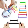 Sneakers Silicone World 16/12Pcs Silicone Elastic Shoelaces Kids Adult Unisex Athletic No Tie Shoe Lace Sneakers Fit Quick Shoe LaceL231106