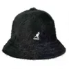 Kangol Damen-Eimerhut, Kaninchenfell-Beckenhut, Damen, Wärme, Individualität, Trend, Känguru-Stickerei, warmer Fischerhut, Y220818