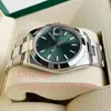 2023 Kontrola QC Luksusowe zegarek Platinum Classic Green Dial 126300 Watch 41 mm Męski zegarek Automatyczna mechaniczna bransoletka Mężczyzn Watch Watorood Drobów