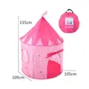 135 CM * 105 CM enfants jouent tente balle piscine tente garçon fille princesse château Portable intérieur extérieur bébé jouer tentes maison cabane pour enfants jouets