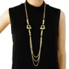 Sautoirs Longs Trois Couches À La Mode Pour Les Femmes Bijoux Déclaration Collier Personnalité Longues Perles Africaines Pendentif Maxi Collier Chaîne 230404