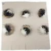 Blankets Born Baby Warm Wool Swaddling Blanket Bedding Swaddles Wrap Birth Gift With 15cm Triple Color Real Fur Pompom