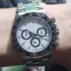 Uhren für Männer Rolaxes Clean Factory Herren-Automatik-C-Di-Uhr Panda Mechanisch Heigui Color Matching Circle 4130 Uhrwerk 904 Präzisionsstahl 1 farbiger Eramikkreis