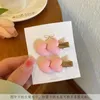 Accessoires pour cheveux 2 pièces/ensemble, pinces à nœud papillon pour bébés filles, épingle à cheveux d'amour mignonne, Barrettes roses, couvre-chef