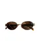 Sunglasses Designer 23 year Grande Arche lisa glasses oval personality metal frame sunglasses women fashion 8GE8