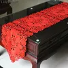 Table Runner Glaze Red Festive Cloth The Wedding Cutout Embroidery Coffee Gremial Embroidered Tv Cabinet Cover