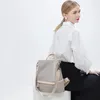 Borse da scuola XZAN Zaino in tessuto Oxford da donna Versione coreana Moda Casual Tendenza Tinta unita Borsa da viaggio di grande capacità