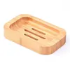 Naczynia mydlanne stojak bambusowy pudełko na pudełko pojemnik na drewniany uchwyt do przechowywania talerz do zapasów łazienkowych