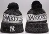 Yankees Gorros New York NY Bobble Hats Gorras de béisbol 2023-24 Diseñador de moda Sombrero de cubo Chunky Knit Faux Pom Beanie Gorro de punto deportivo de Navidad A7