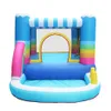 Радужный надувной замок, игровой домик для прыжков с мячом, прыгающий дом на заднем дворе, лунная походка, игровой домик для прыжков для детей, детский джемпер для вечеринки в помещении, на открытом воздухе