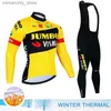 Cycling Jersey Sets JUMBO VISMA Bike Clothing Cycling Pants Man Uniform Jersey Set Mtb Winter Ma Bib Laser Cut Tricuta Sports Pro 2023 Suit Q231107